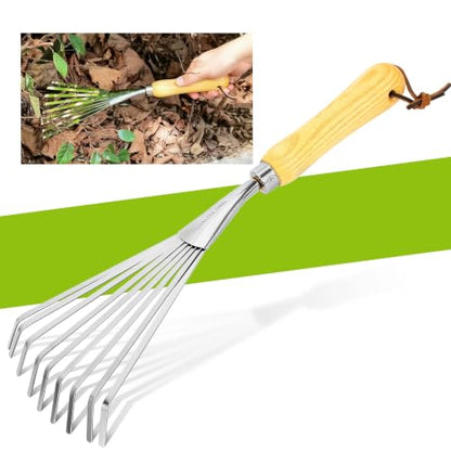 Hand Rake, Small Rake for Gardening, Mini Rakes for Flower beds