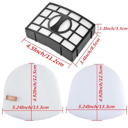 ZU560 UV730 Filters Compatible with Shark CU530 UV650 UV725 ZU561 ZU660 ZU572 ZD400 ZD201 Rotator Navigator Lift-Away Upright Vacuum. Part # XFFK560 XHEPA560 XFFKZD400 XHFZD400.