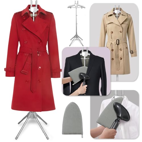 Garment Steamer Rack with Ironing Gloves