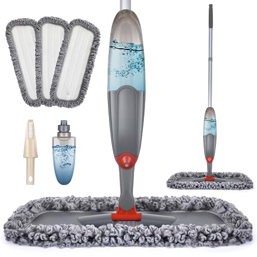 Microfibre Spray Floor Mops for Cleaning: for Hardwood Laminate Tiles Vinyl