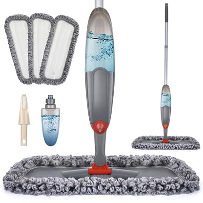 Microfibre Spray Floor Mops for Cleaning: for Hardwood Laminate Tiles Vinyl