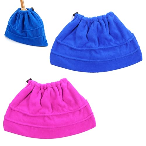 2 Pcs Mop Socks with Elastic Bands Washable Broom Cloth Cover Reusable Broom Pads Baseboard Cleaner Tool Multi-Purpose Mop Cloth Replacement for Baseboards, Cleaning Dust Cobwebs up High Heater