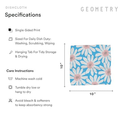 GEOMETRY Kitchen Dish Cloths - Spring & Summer Collection - Premium Dishcloths with Geoweave - Absorbent & Fast Drying Kitchen Towels - Sweet Spring, 10" x 10" - 3-Pieces - color: Sweet Spring, size: 10" x 10" (3 Pack)