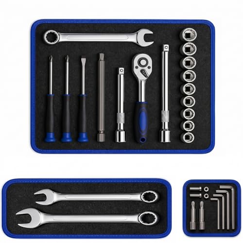 Flexible Magnetic Tool Mat Set 3PCS Magnetic Tool Tray with Strong Magnets - size: S+M+L