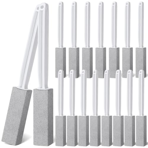 15 Pack Pumice Stone Toilet Bowl Cleaner with Extra Long Handle - style: Long Handle