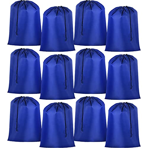Woanger 12 Pack 28 x 45 Inch Extra Large Laundry Bags Bulk, Blue - color: Blue