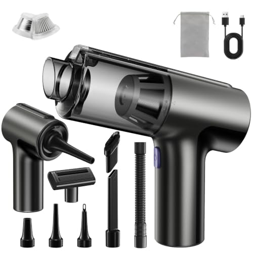 Handheld Vacuum Cordless Mini Small Portable Car Vacuum Cleaner - color: Gray