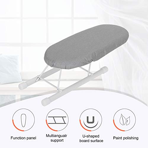 Portable Travel Ironing Board Compact Folding with Cotton Cover Heat Silver Cloth for Home Dorm Small 10 2 by 4 3 Inch