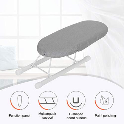 Portable Travel Ironing Board Compact Folding with Cotton Cover Heat Silver Cloth for Home Dorm Small 10 2 by 4 3 Inch
