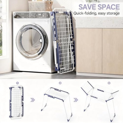 APEXCHASER Clothes Drying Rack, Drying Rack Large Space with 4 Wings - style: 4 Wings