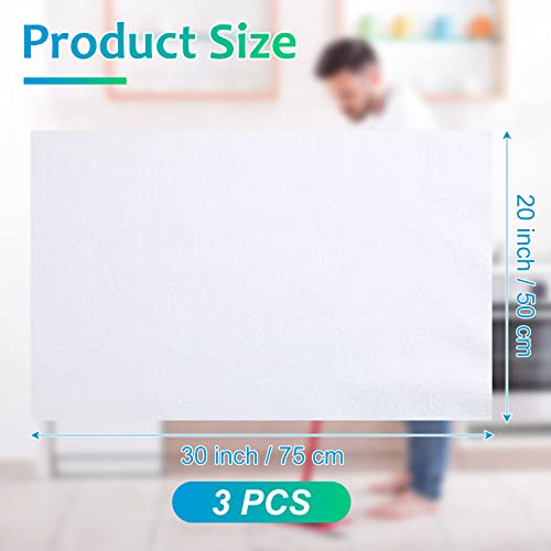 Newwiee 3 Pcs Extra Large Microfiber Cleaning Cloth - color: White