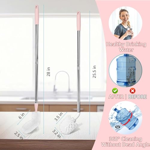 5 Gallon Water Jug Cleaning Brush, Carboy Brush & Bottle Cleaner for Glass