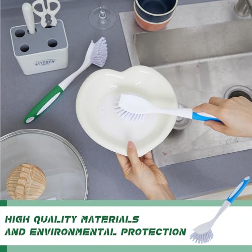 Hsei 20 Pcs Kitchen Scrub Dish Brush Bulk, Blue, Green - color: Blue and Green