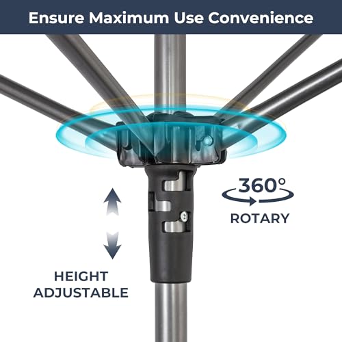 STO STO Portable Umbrella Clothesline, 82 Feet Rotary Drying Rack with Adjustable Height, Freestanding Laundry Line for Backyard, Patio, Balcony & Camping, Easy Setup with Carry Bag, No Tools Required - size: 82 Feet