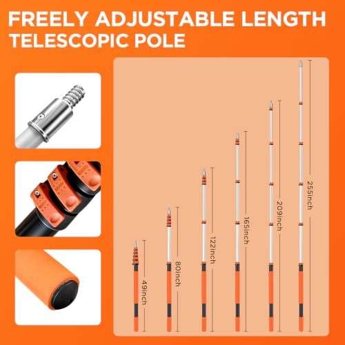 26FT High Reach Duster Cleaning Kit with Extension Pole 4-21FT