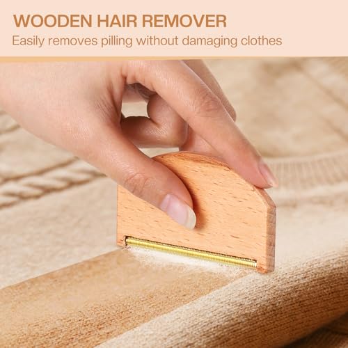 4 Pcs Horsehair Felt Hat Brush Kit with Cleaning Sponge Cowboy Clean Hat Wood Fedora Hat Cleaning Set Baseball Cap Lint Brush Remove Dust for Hair Furniture Suits Clothes(Style C) - style: Style C