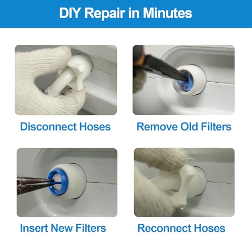 10-Pack Washing Machine Hose Filter Screens for Clogged Inlets