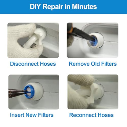10-Pack Washing Machine Hose Filter Screens for Clogged Inlets