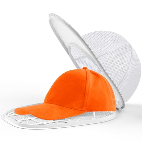 Eiito Hat Washer Cage, Hat Washer for Washing Machine/Dishwasher with Mesh - color: 1Pack white with mesh