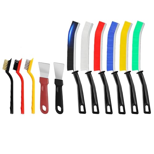 TuTuYa 11PCS Crevice Cleaning Brush Set, Hard Bristle Gap Cleaning Kit - color: Type-iii 11pcs Brush Set