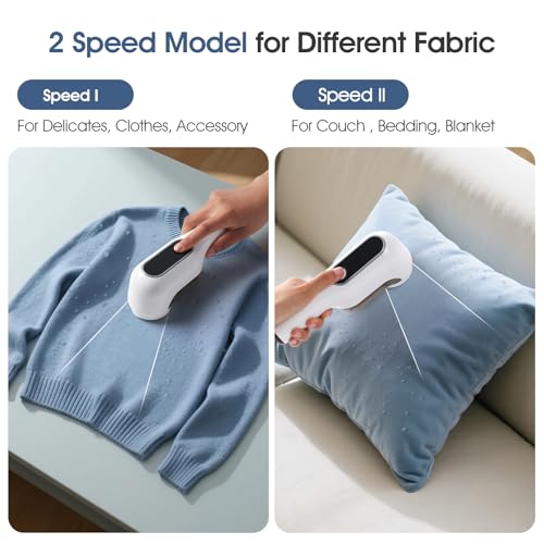 Electric Fabric Shaver Defuzzer - Rechargeable Lint Remover with LED Display, 2-Speed Sweater Pill Remover for Clothes Couch Blanket - size: Premium