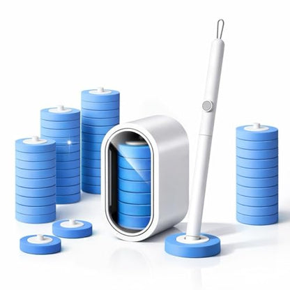 Disposable Toilet Cleaning System with 24 Refills, Toilet Wand Kit with Holder, Wall Mounted Toilet Brush Set for Deep Cleaning Bathroom Bowl, Hygienic Toilet Bowl Cleaner Kit - size: Toilet Brush + 24Refills