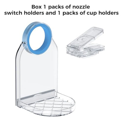 Clear Laundry Detergent Dispenser Cup Holder & Nozzle Force-Saving Switch, Drip Catcher, Soap Dispenser, laundry room organization decor (1 Pack) - size: Clear 1 Pack