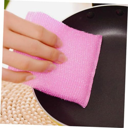 20pcs Non Scratch Kitchen Dish Scrubbers with Ultra Fine Sponges Scratch Scrub Pads for Pots Pans and Hard Surfaces Odorless for Household Cleaning Random Color