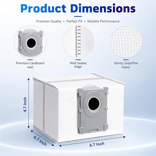 14 Pack Dust Bags for Ecovacs X8 X9 T30C T50 T80 M14 S14 S16 - style: 14PCS X8/X9/T50/T80 Bags