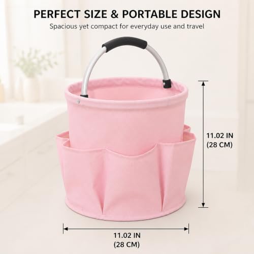 Cleaning Caddy Bag, Cleaning Supplies Organizer, Storage Basket with Handle