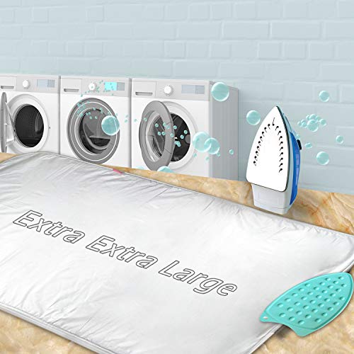 Ironing Mat,Thickened (32x55 inch) Ironing Blanket Ironing Pad