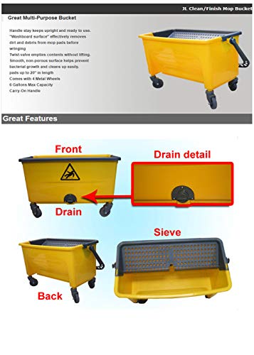 Premium Multi-Purpose Cleaning Bucket/Finish Mop Bucket with Sieve