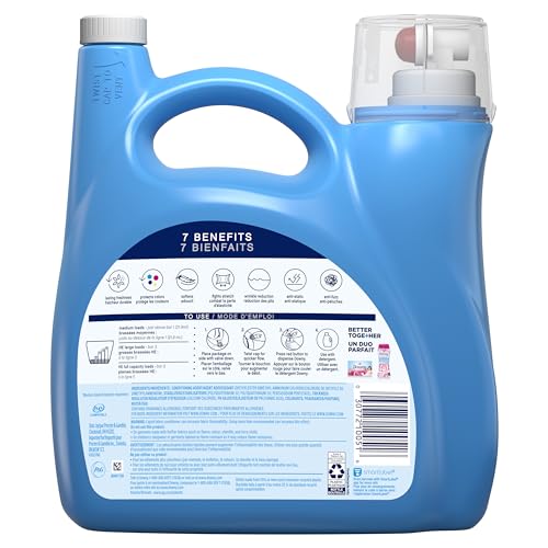 Downy Liquid Fabric Softener,April Fresh 2-in-1 Fresh & Soft,140 Fl Oz,190 Loads,Fabric Conditioner For Freshness And Softness,(Pack of 2) - size: 140 Fl Oz (Pack of 2)