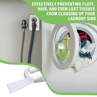 Shappy 24 Pack Washing Machine Lint Traps with Cable Ties (White) - color: White