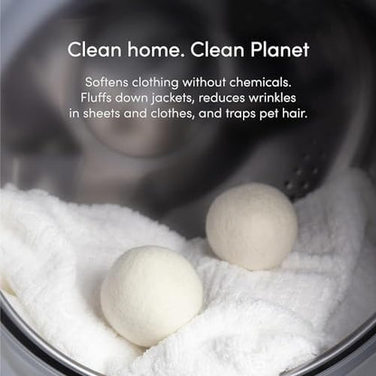 Dirty Labs | 100% New Zealand Wool Dryer Balls | 3 Pack - color: New Packaging