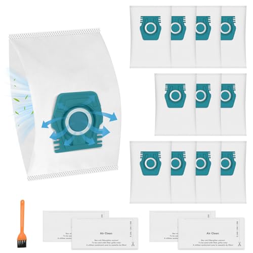 12 Pack TU Dust Bags for Miele Pure Air TU 3D Vacuum Cleaners Bag - size: Air TU-S1/L1 Series Bags 12 Pack