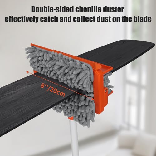 Qaestfy Pack of 2 Chenille Pad Refill Compatible with QAE026 Ceiling Fan Clenae Duster with Long Handle