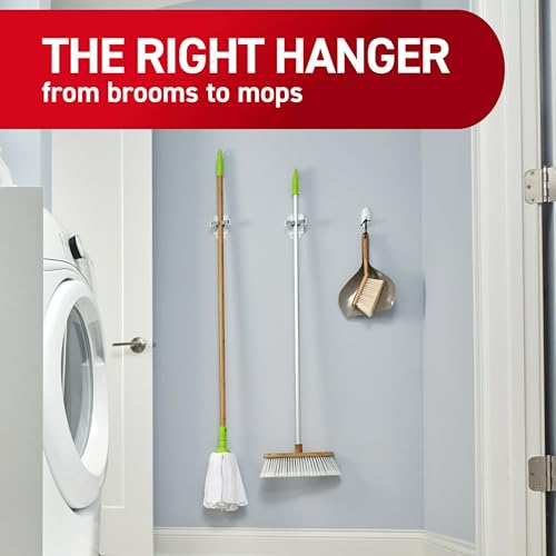 Command Large White Broom Grippers, 2 Broom Grippers, 4 Strips - size: 2 Grippers