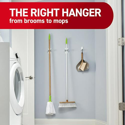 Command Large White Broom Grippers, 2 Broom Grippers, 4 Strips - size: 2 Grippers