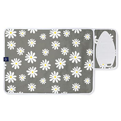 Encasa XO Ironing Mat, Heat Resistant Pad 28"x20" Daisy Grey - color: Daisy Grey, size: Small