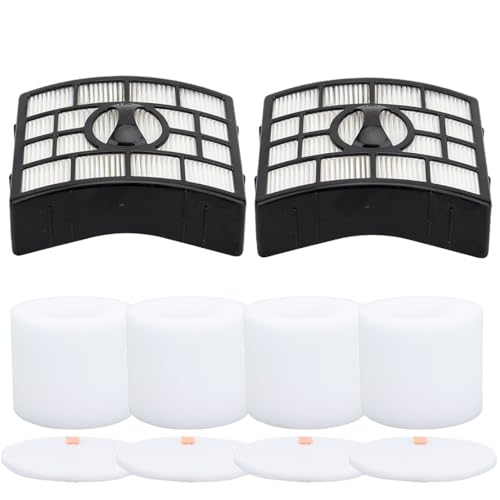 Vacuum Filters Replacement for Shark Rotator Powered Lift-Away Vacuum NV650 NV650W NV651 NV652 NV750W NV751 NV752 NV831 NV835 AX950 AX951 AX952 ZU632 AZ1000W AZ1002 AZ1002BRN # XFF650 XHF650 - color: For NV650 etc-2 HEPA Filter, 4 Foam & 4 Faux Felt Filte