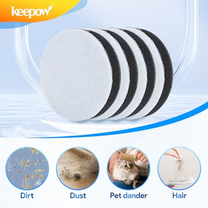KEEPOW Vacuum Filter Compatible with Eureka NEU100 Airspeed Compact - size: 8 Pack