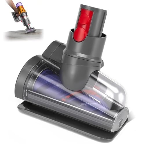 Mini Motorized Tool Brush Head Compatible with Dyson Digital Slim/V12 Detect Slim Cordless Vacuum Cleaner, Handheld Couch Vacuum Attachment Anti-Tangle Replacement Head Suitable for Long and Pet Hair - style: Slim V12Slim