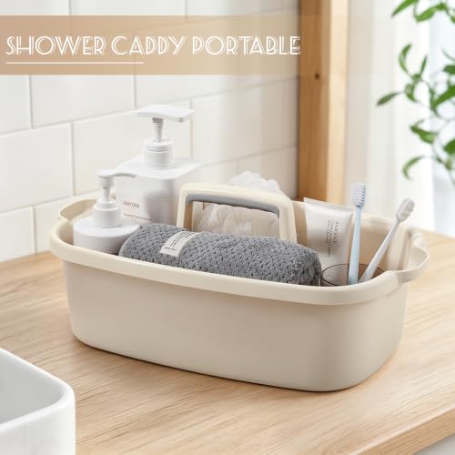 Large Cleaning Supplies Caddy Portable Shower Caddy Basket Beige - color: Beige, size: Large