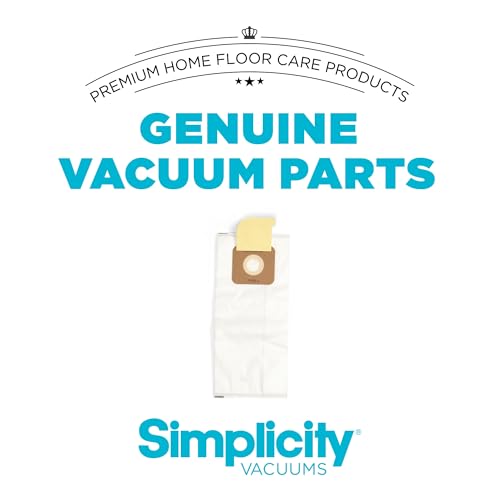 Simplicity Vacuums SAH-6 Certified Hepa Vacuum Replacement Bags, Fits with S20EZM Allergy Upright Vacuum Cleaner, Symmetry and 6 Series, Type A Bags, 18-pack Set - size: Pack of 18