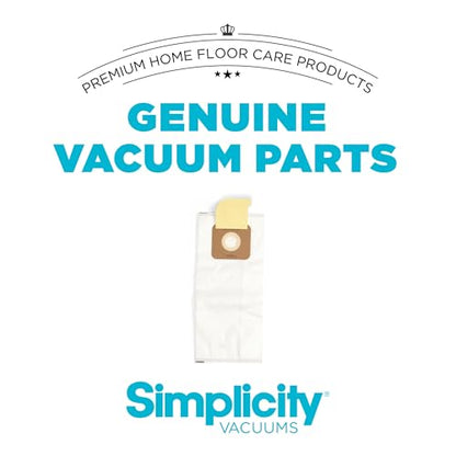 Simplicity Vacuums SAH-6 Certified Hepa Vacuum Replacement Bags, Fits with S20EZM Allergy Upright Vacuum Cleaner, Symmetry and 6 Series, Type A Bags, 18-pack Set - size: Pack of 18