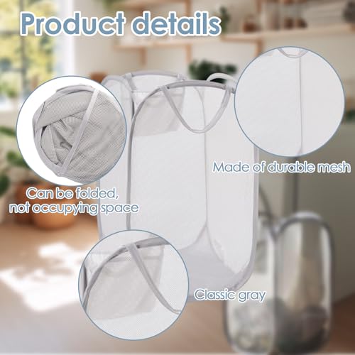 Foldable Pop Up Laundry Hamper,Dual-Use Laundry Basket