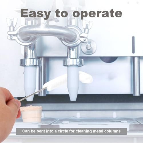10pcs Ice Machine Cleaner Brush Sets, Multipurpose Ice Maker Crevice Cleaning Brushes Small Cleaning Brush for Household Use Water Bottle Straw Spout Cooler Cleaning Tools Kit