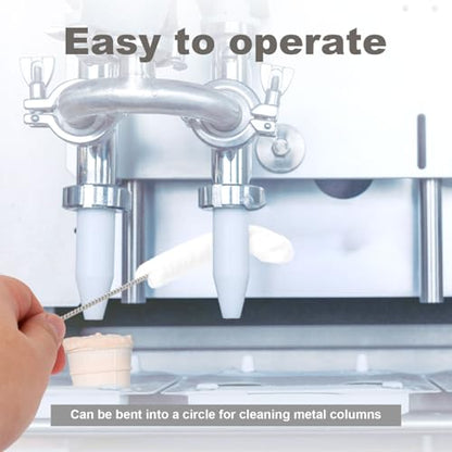 10pcs Ice Machine Cleaner Brush Sets, Multipurpose Ice Maker Crevice Cleaning Brushes Small Cleaning Brush for Household Use Water Bottle Straw Spout Cooler Cleaning Tools Kit