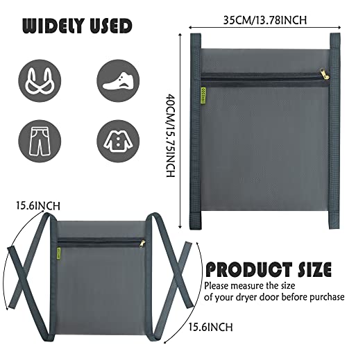 Shoe Dryer Bag, Sneaker Dry Net for Dryer, HoneyComber Mesh Bags with Zipper and Strap for Shoes, Laundry Reused Bag Tool, 15.7x13.8 Inches (1Pc Grey) - color: grey2, size: 1pcs